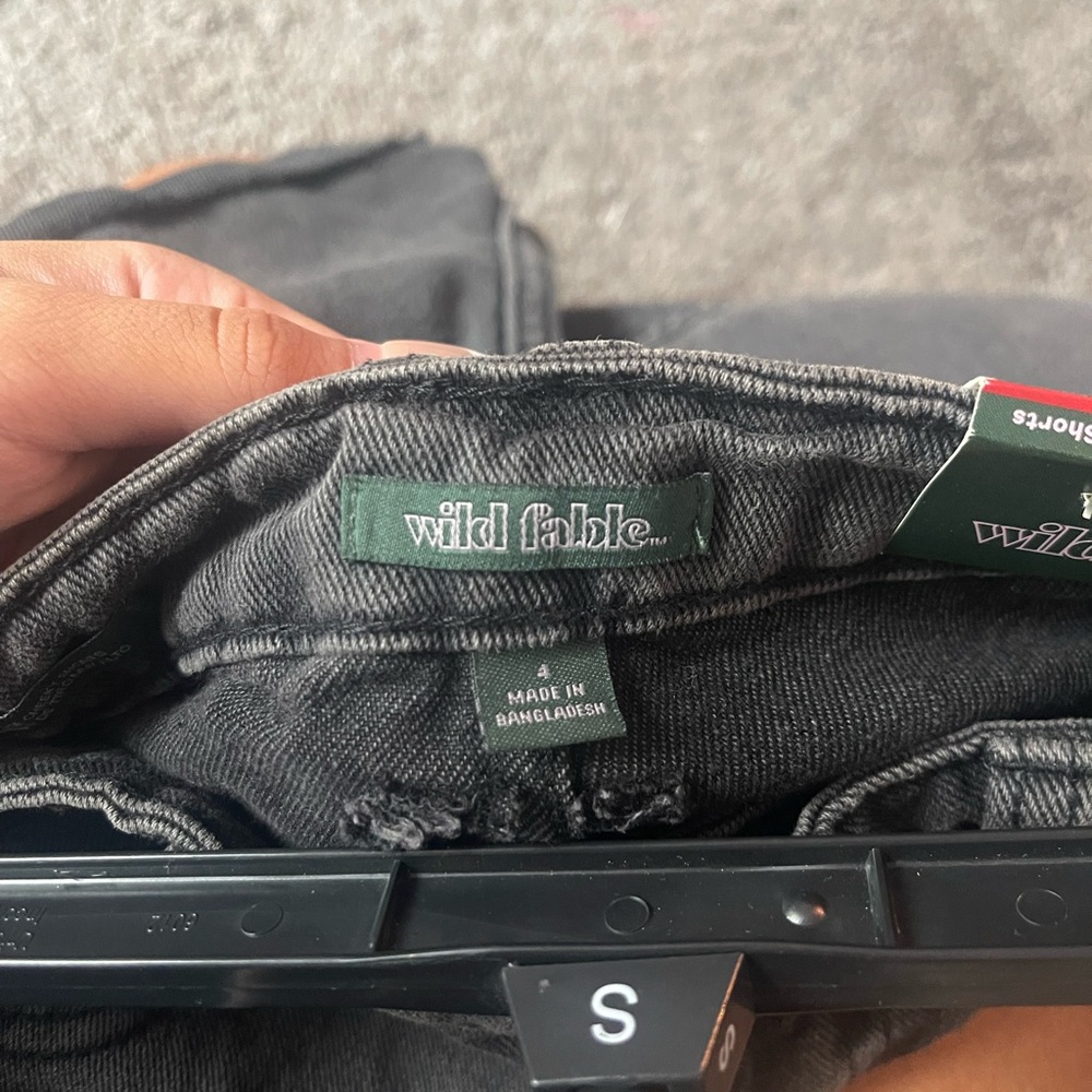 Brand new black denim jean shorts - Picture 3 of 3